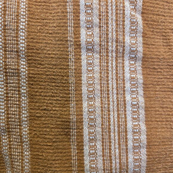 Free People Pants Womens Large Rust Striped Boho Elastic Waist Gauze Cotton - Picture 4 of 10